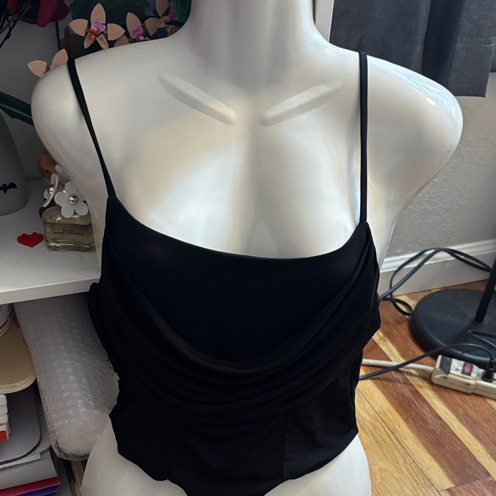 Bluebelle Black Camisole Top